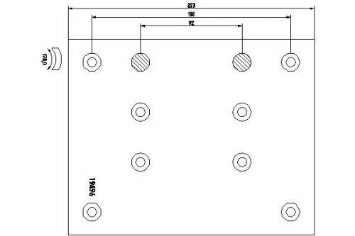 Brake Lining Kit, drum brake