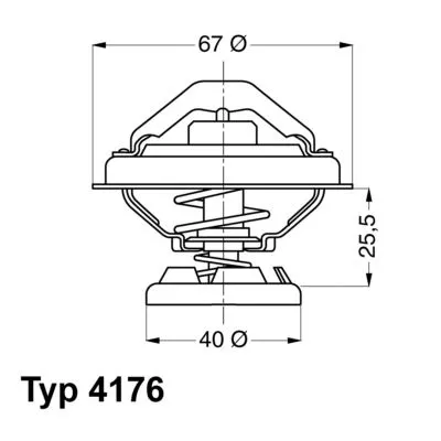 Thermostat, coolant