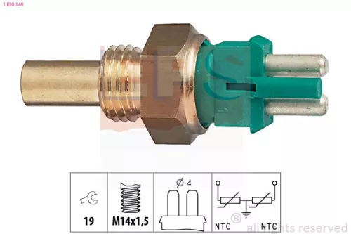 Sensor, coolant temperature
