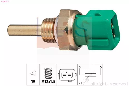 Sensor, coolant temperature