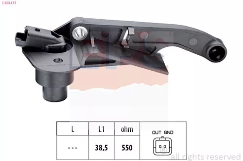 Sensor, crankshaft pulse