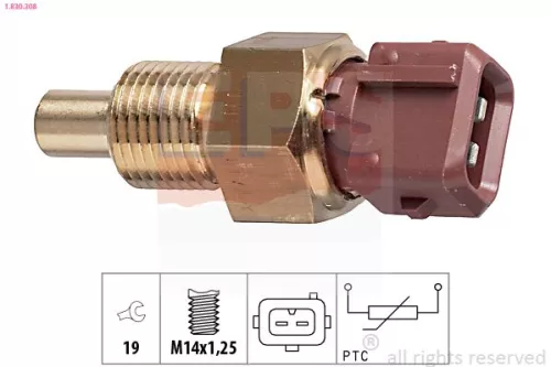 Sensor, coolant temperature