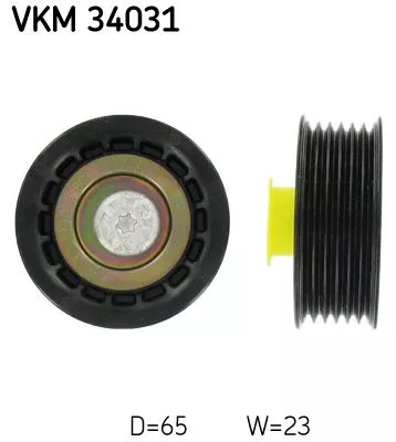 Deflection/Guide Pulley, V-ribbed belt