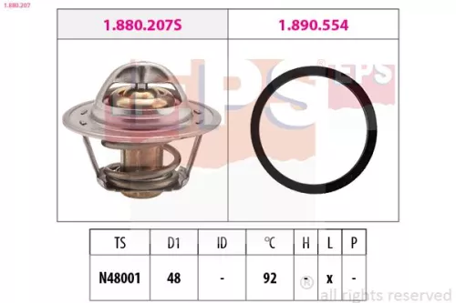 Thermostat, coolant