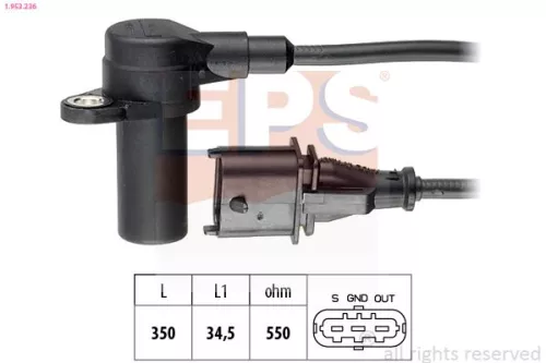 Sensor, crankshaft pulse