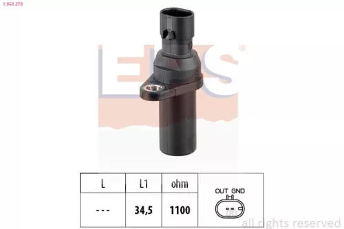 Sensor, crankshaft pulse