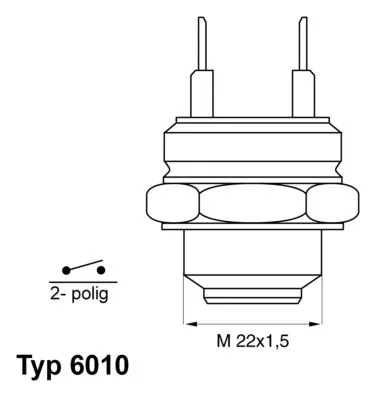 Temperature Switch, radiator fan