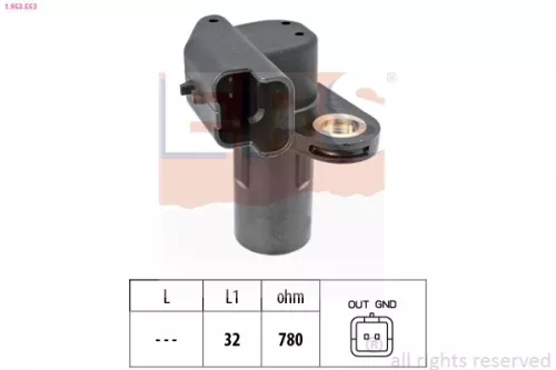 Sensor, crankshaft pulse