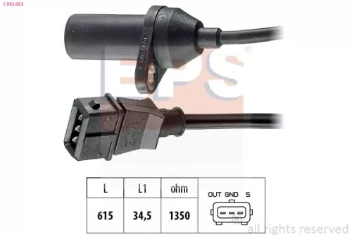 Sensor, crankshaft pulse