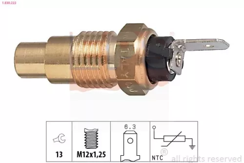 Sensor, coolant temperature