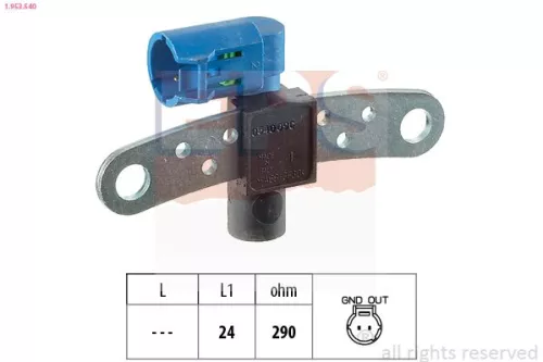 Sensor, crankshaft pulse