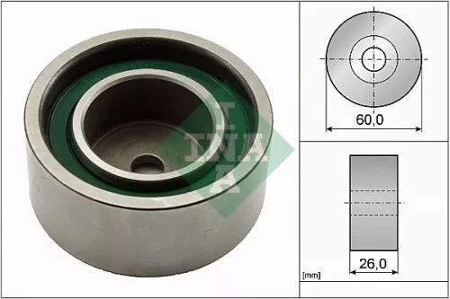 Deflection/Guide Pulley, V-ribbed belt