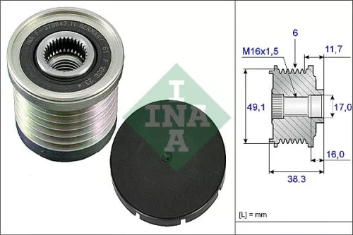 Alternator Freewheel Clutch