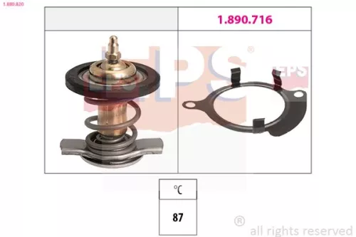 Thermostat, coolant
