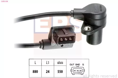 Sensor, crankshaft pulse