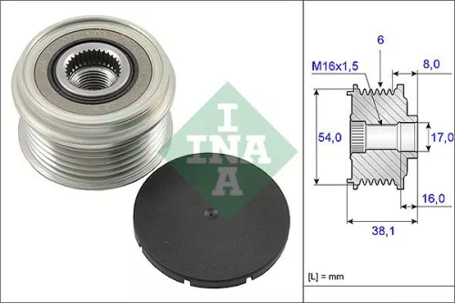 Alternator Freewheel Clutch