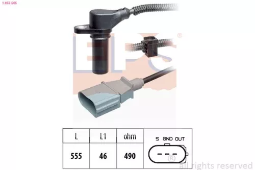 Sensor, crankshaft pulse