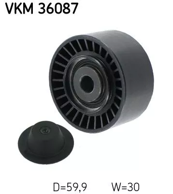 Deflection/Guide Pulley, V-ribbed belt