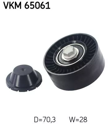 Deflection/Guide Pulley, V-ribbed belt