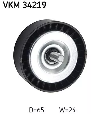 Deflection/Guide Pulley, V-ribbed belt