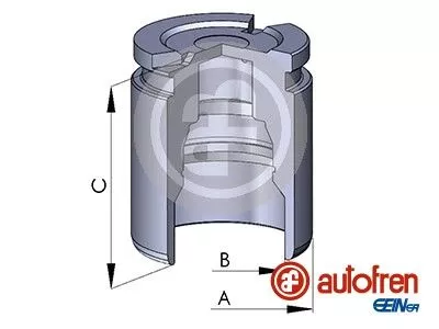 Piston, brake caliper