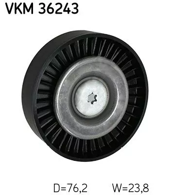 Deflection/Guide Pulley, V-ribbed belt