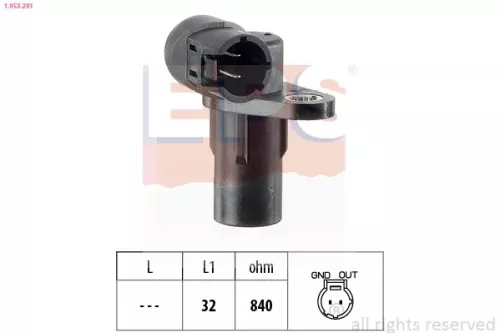Sensor, crankshaft pulse