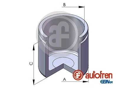 Piston, brake caliper