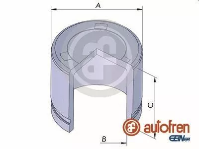 Piston, brake caliper