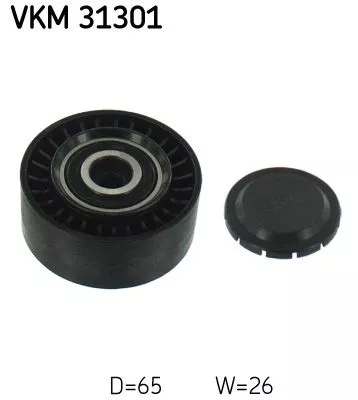 Deflection/Guide Pulley, V-ribbed belt