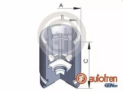 Piston, brake caliper