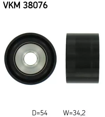 Deflection/Guide Pulley, V-ribbed belt