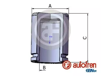Piston, brake caliper