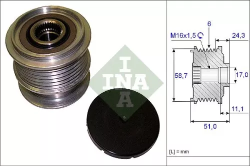 Alternator Freewheel Clutch