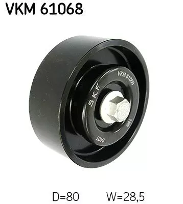 Deflection/Guide Pulley, V-ribbed belt