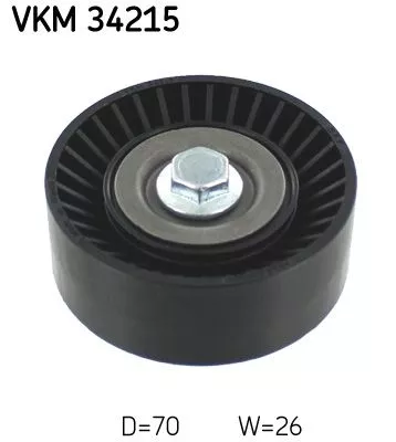 Deflection/Guide Pulley, V-ribbed belt