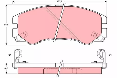 Brake Pad Set, disc brake