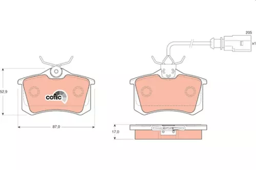 Brake Pad Set, disc brake