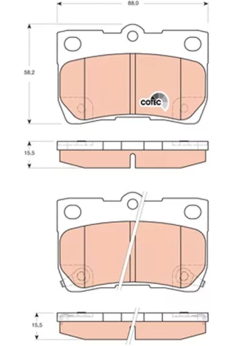 Brake Pad Set, disc brake