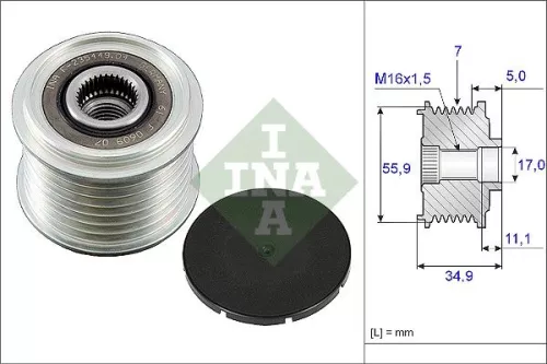 Alternator Freewheel Clutch