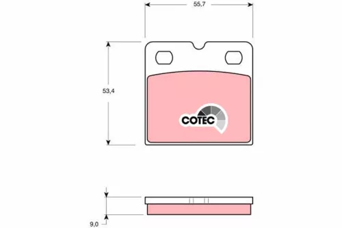 Brake Pad Set, disc parking brake