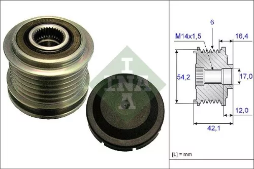 Alternator Freewheel Clutch