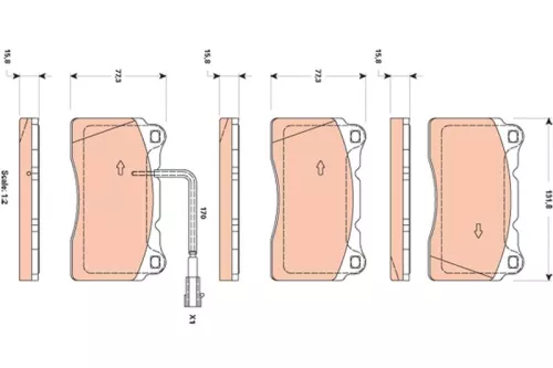 Brake Pad Set, disc brake