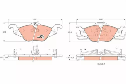 Brake Pad Set, disc brake