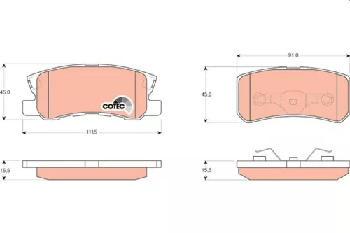 Brake Pad Set, disc brake