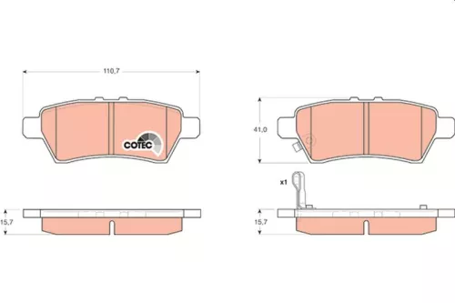 Brake Pad Set, disc brake