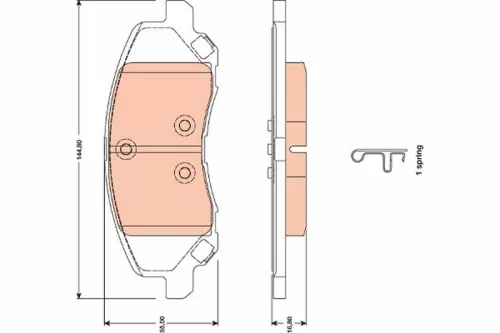 Brake Pad Set, disc brake