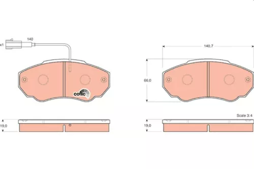 Brake Pad Set, disc brake