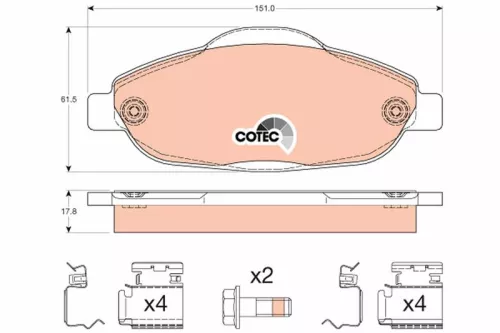Brake Pad Set, disc brake