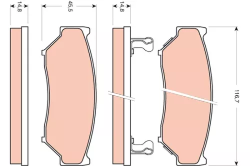Brake Pad Set, disc brake